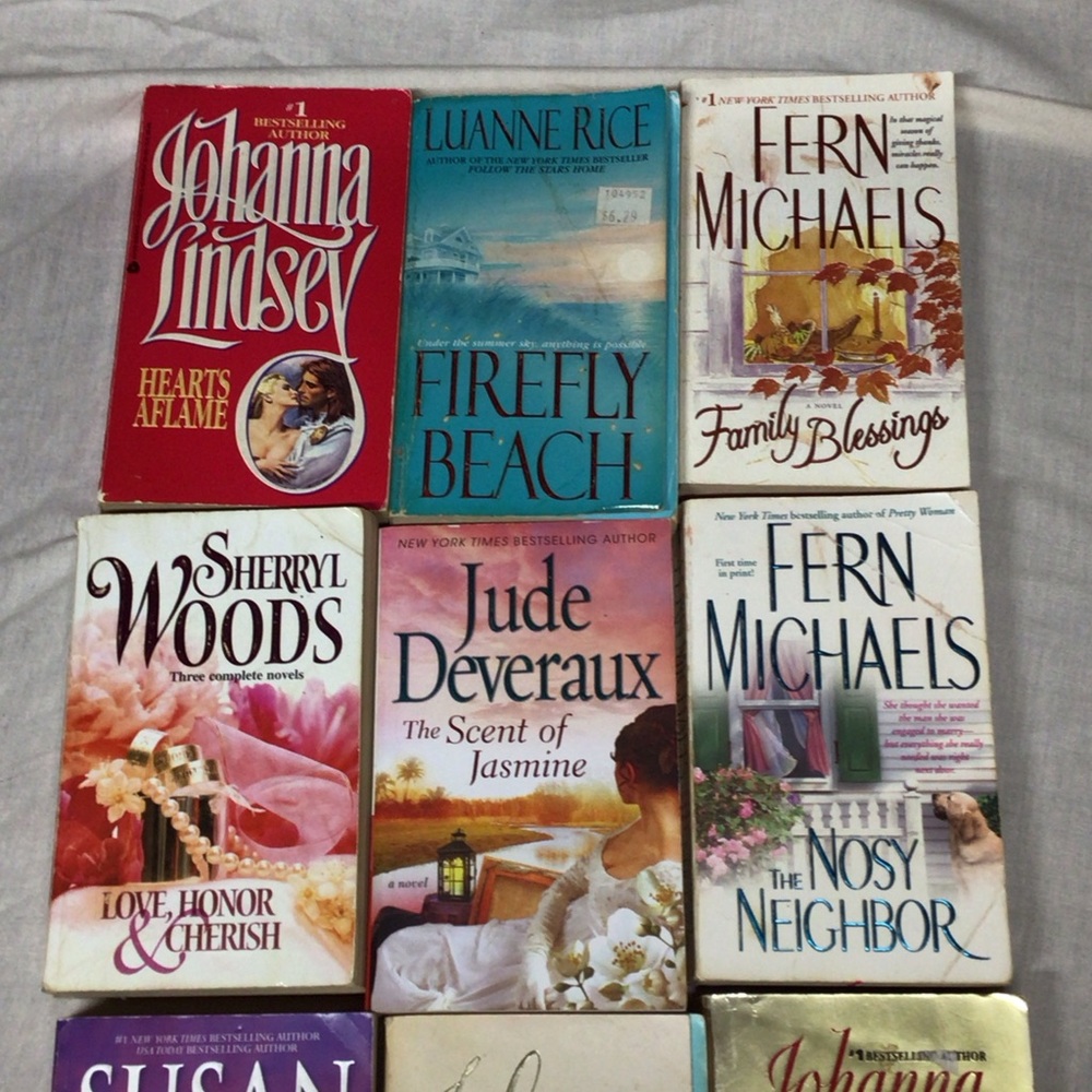 Nine Assorted Romance Paperback Book Lot - Multi-Color #2
